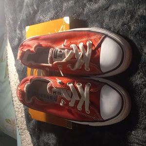 Red all star converse sneakers used